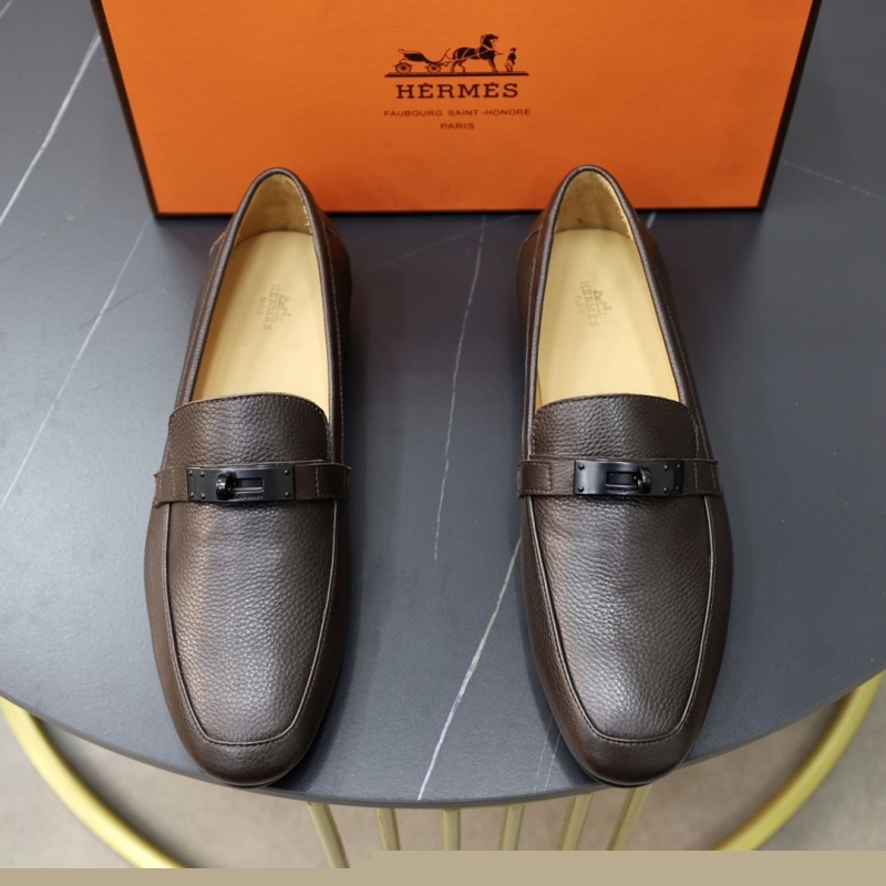H**mes leather shoes